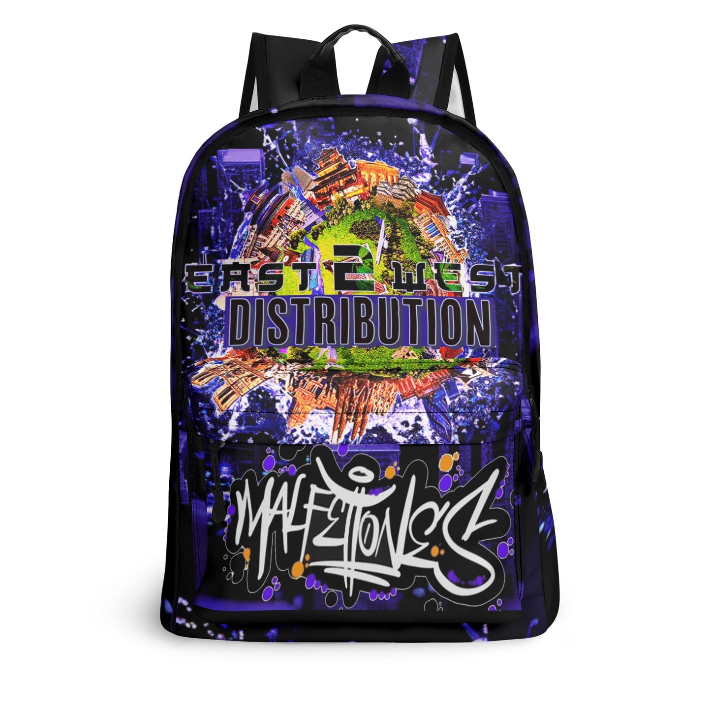 Malfettones Leather School Backpack