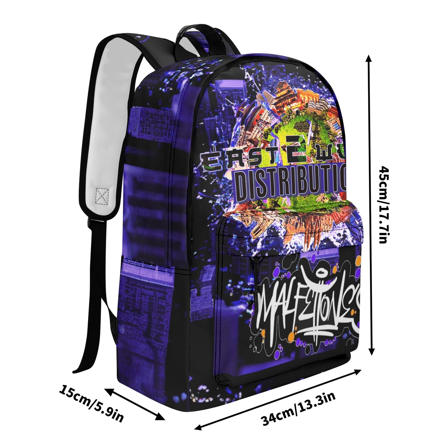 Malfettones Leather School Backpack