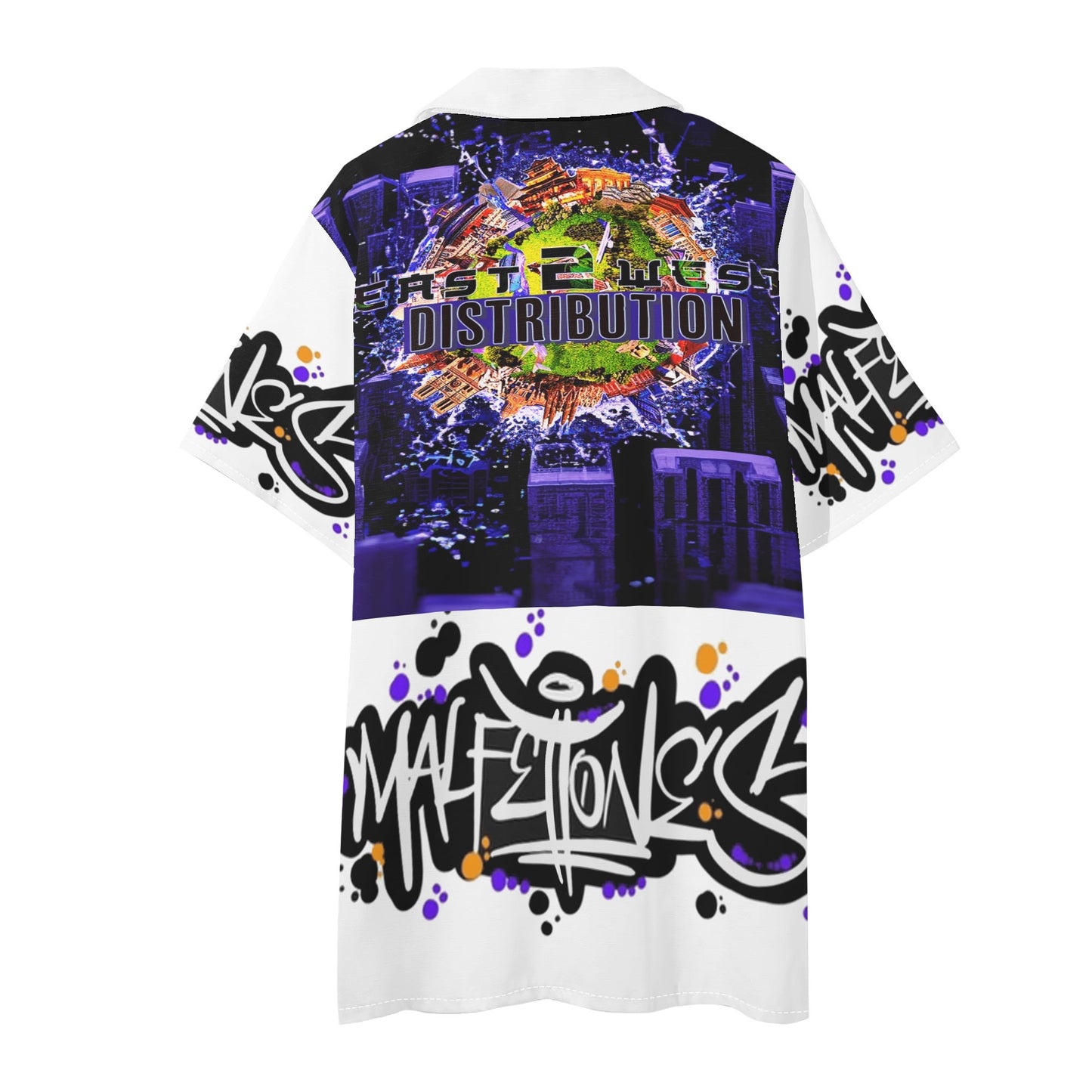 Malfettones Hawaiian Short Sleeve Shirt and Shorts Set