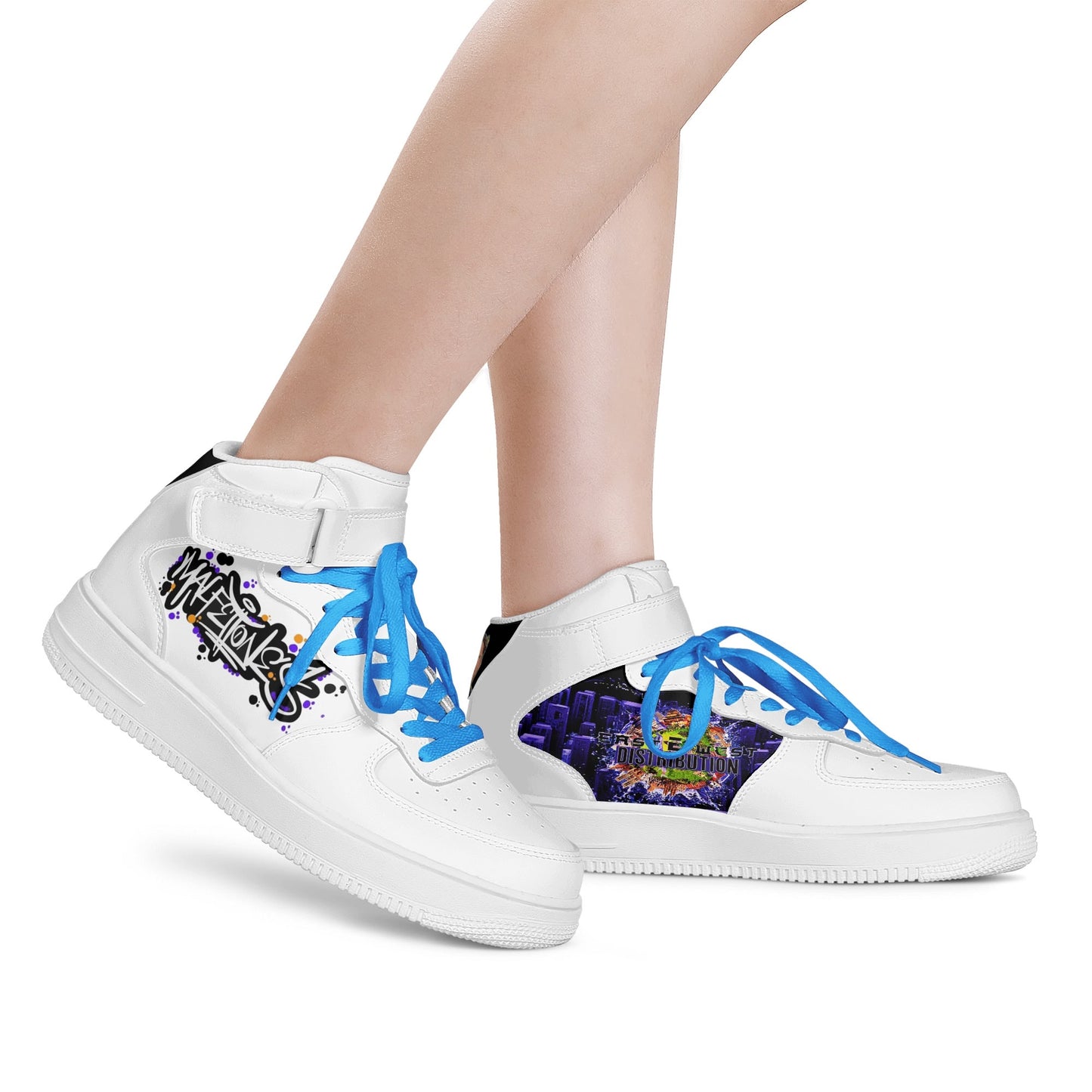 Malfettones High Top Leather Sneakers