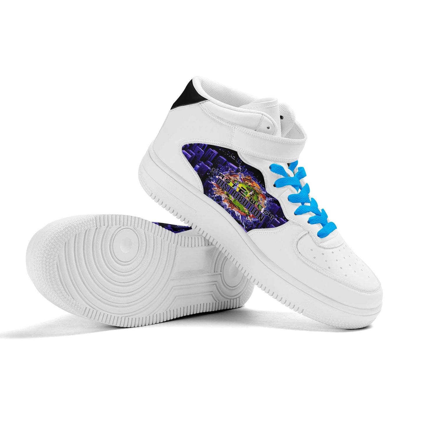 Malfettones High Top Leather Sneakers