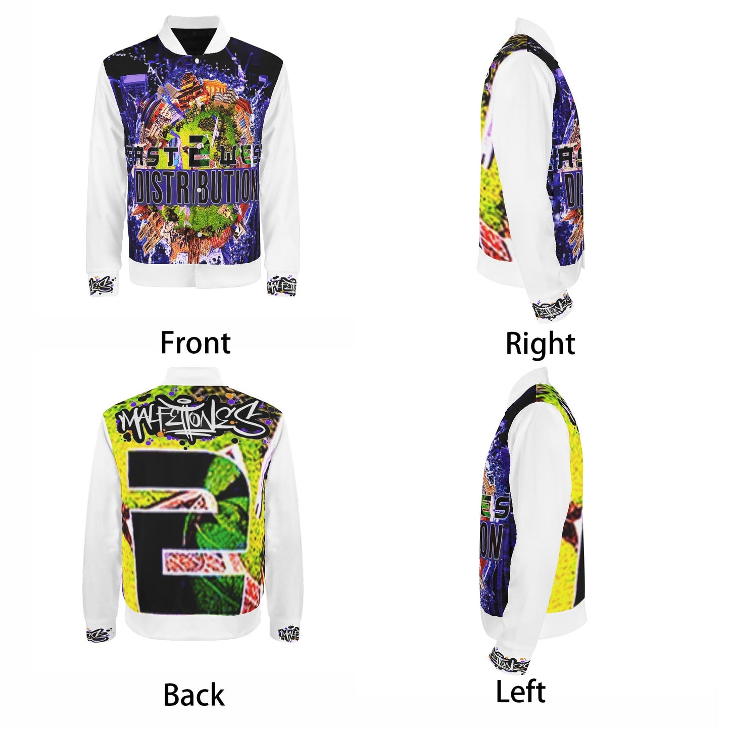 Malfettones Baseball Jacket / Casual Varsity Bomber Jacket