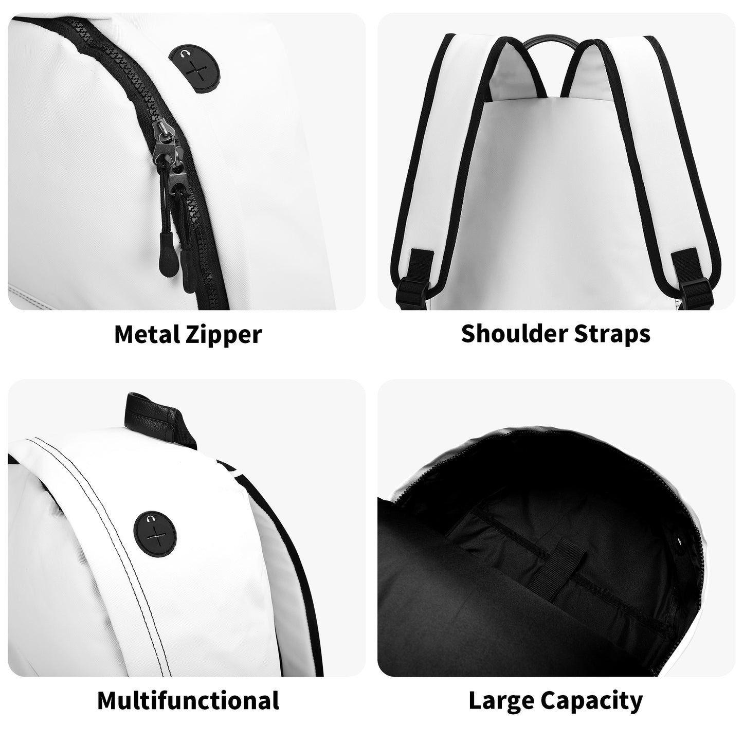 Malfettones Leather School Backpack